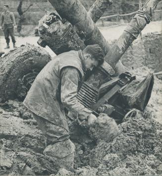 Mud Again has caused lots of trouble to Allied soldiers on the Fifth Army front in Italy