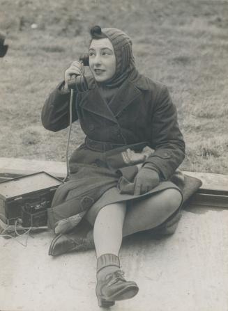Girls of the Auxiliary Territorial Service play a prominent part in the training of anti-aircraft-gun crews