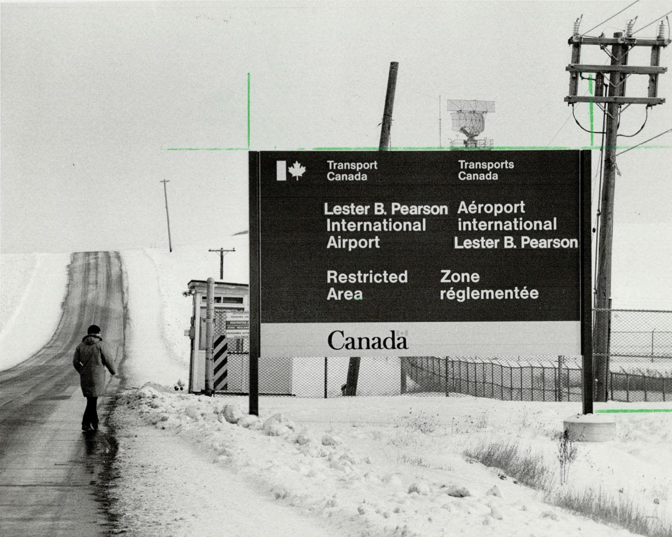 On the way into airport, it's Pearson International