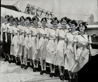 University girls are taking a supply course at RCAF base, Aylmer