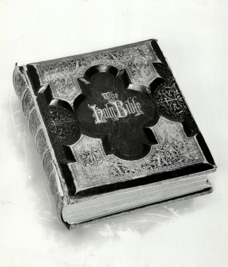 At right, the Armstrong family Bible
