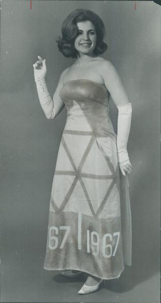 Ballgown from centennial banner