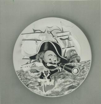 Captain Freddie: Plate by Red Skelton produced by Crown Parian, $95, at House of Davenport