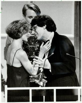 Winners: David Cronenberg, who shared best director honors (for his Videodrome) with Bob (A Christmas Story) Clark, hugs best supporting actress Jackie Burroughs (of The Wars)