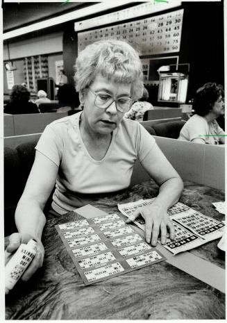 Big business: Edith Ward has been playing bingo for 20 years and loves it