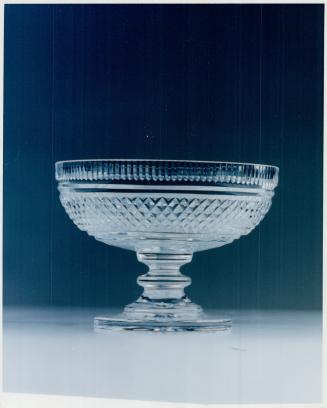 Much of the hand-cut Waterford crystal, like this reproduction boat-shaped bowl, is a direct copy of designs from the 18th and early 19th centuries
