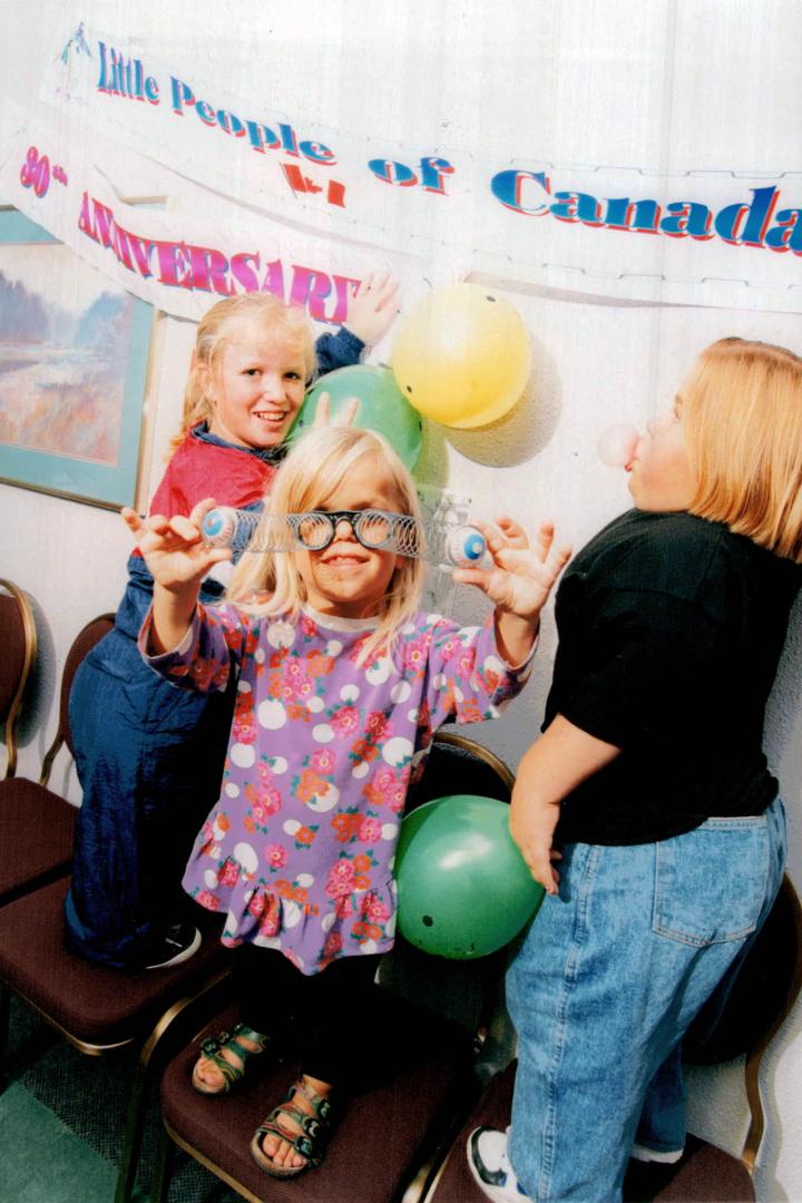 Jacky Chamberlain, 12 (left), Kristine Nielson, 9, Stephanie Brooks, 13