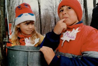 Springtime taste is always maple sweet, Laura Baker and Michael Taylor, Grade 2 pupils at E