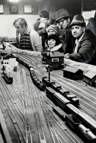 The trains run on 2,500 feet of track