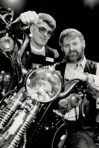 Riding for God: Ron Saunders, left, and Ray Sharpe are two of a growing number of diverse Canadian motorcyclists who combine theirlove of riding with their love of God