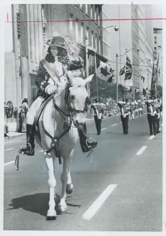 King Billy leads a typical Orange Parade through Toronto