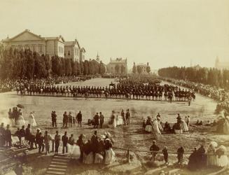 Reception of Canadian Volunteers on the Champ de Mars, Montreal