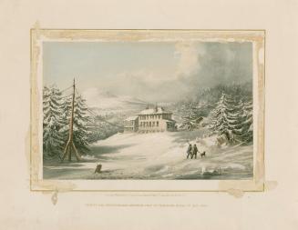 Trinity Bay, Newfoundland - Exterior View of Telegraph House in 1857-1858 (Bull Arm, Newfoundland)