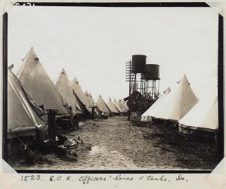 Royal Canadian Regiment Officers' lines & tanks, Petawawa Camp