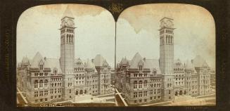 Pictures show a very large Victorian building with a clock tower.
