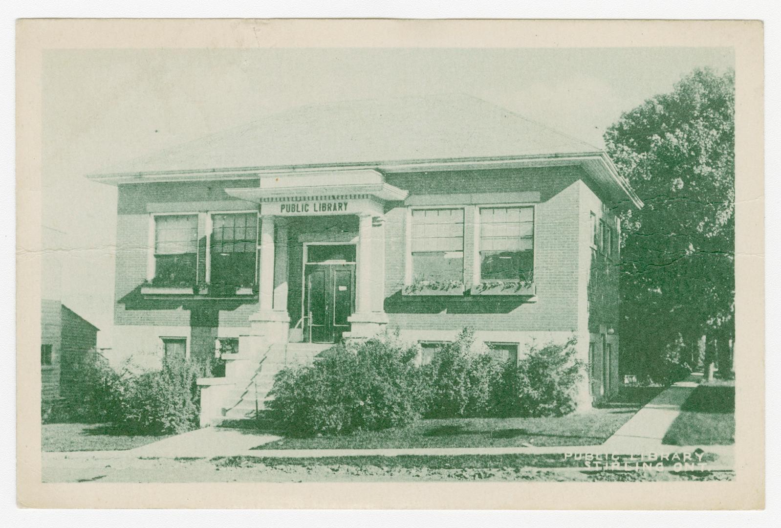 Picture of two storey library building. 