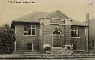 Picture of one storey library building. 
