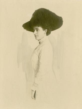 Black and white photograph of Grace Isabel (Abbott) Hubbard