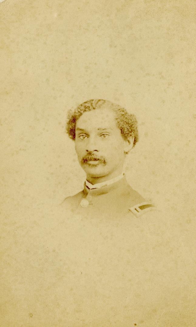 Black and white photograph of Anderson Ruffin Abbott in uniform, head and shoulders 