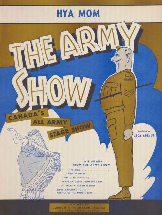Cover features: title and composition information; drawing of a sergeant shouting and women in  ...