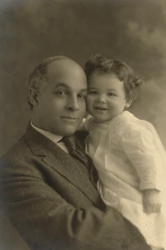 Black and white photograph of Wilson Ruffin Abbott and his son, Augustus N. Abbott.