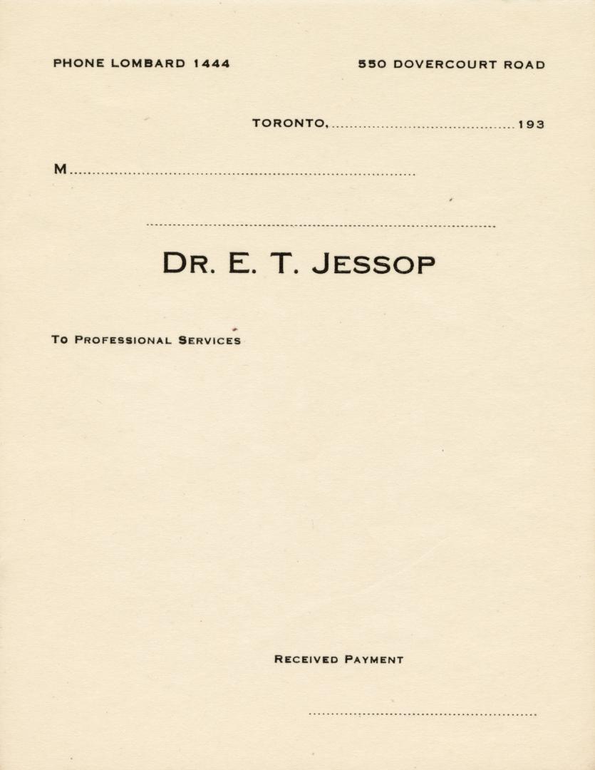 Dr. E.T. Jessop