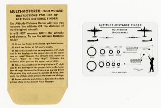 Altitude-distance finder (card and envelope)