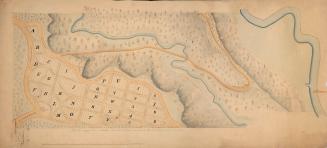 St. James Cemetery plan, circa 1850 (polychrome).