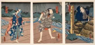 Japanese print of a scene from a kabuki play (polychrome)