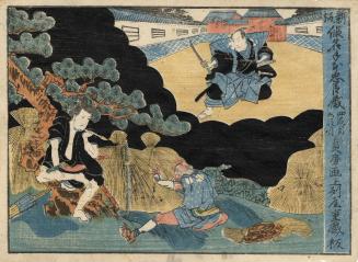 Japanese print of Kanadehon chūshingura, act 4 and act 5 (polychrome)