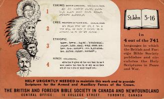 Help urgently needed to maintain this work and to provide scriptures for the armed and auxiliary forces of the Crown 