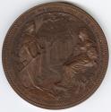 Bronze medal.(reverse) Queen Victoria sits as Londinia opening the gate to the forest.Inscripti ...