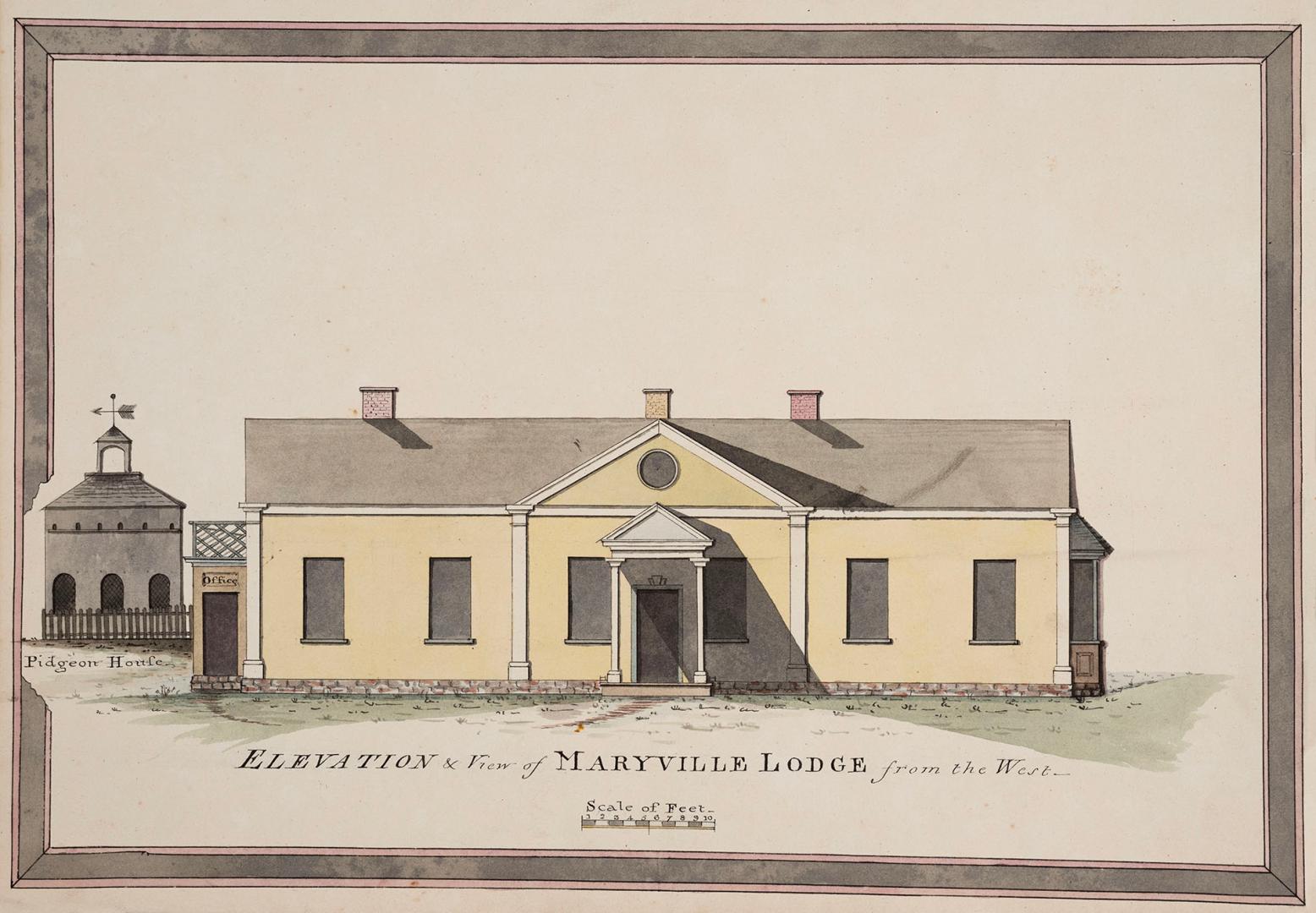 Elevation & View of Maryville Lodge from the West