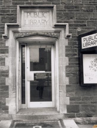 Front door of Danforth Branch