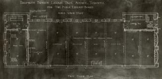 Danforth Branch Library, Pape Avenue Toronto, First Floor Plan