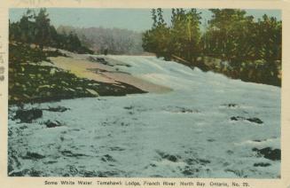 Some white water, Tomahawk Lodge, French River, North Bay, Ontario