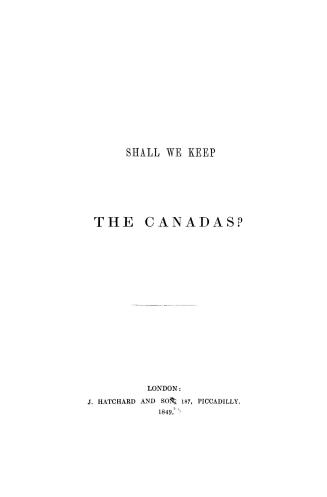 Shall we keep the Canadas