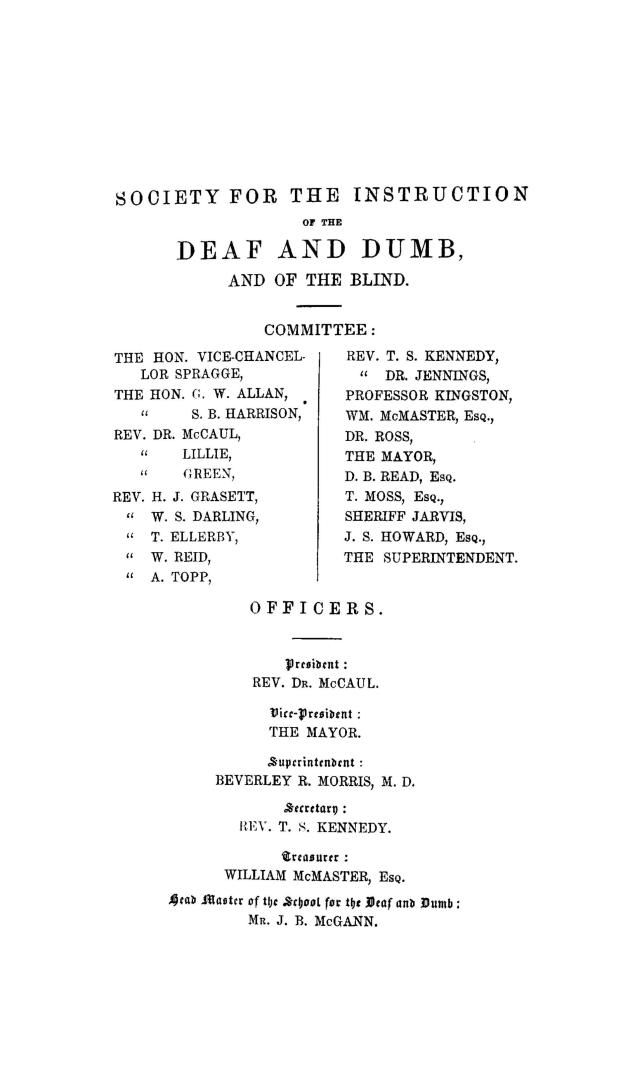  THIRD ANNUAL REPORT OF THE SOCIETY FOR THE INSTRUCTION OF THlI DEAF AND DUMB, AND OF THE BLIND ...