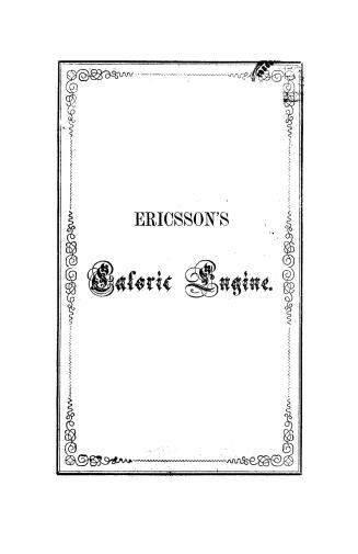 Ericsson's caloric engine, manufactured by Charles Pierson, Niagara, C