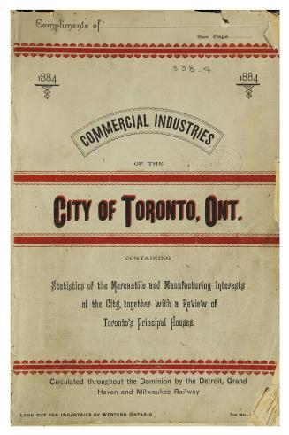 Commercial industries of the city of Toronto, Ont