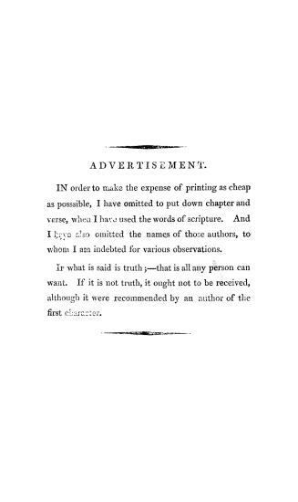 Dissertations upon various subjects worth the attention of every Christian and of real service to the sincere inquirer after true religion