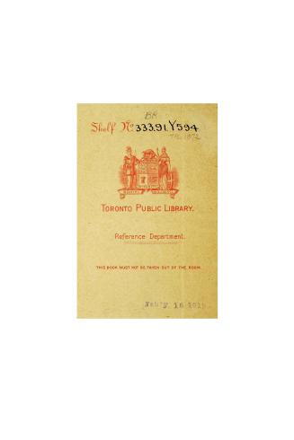 The British North American colonies, letters to the Right Hon