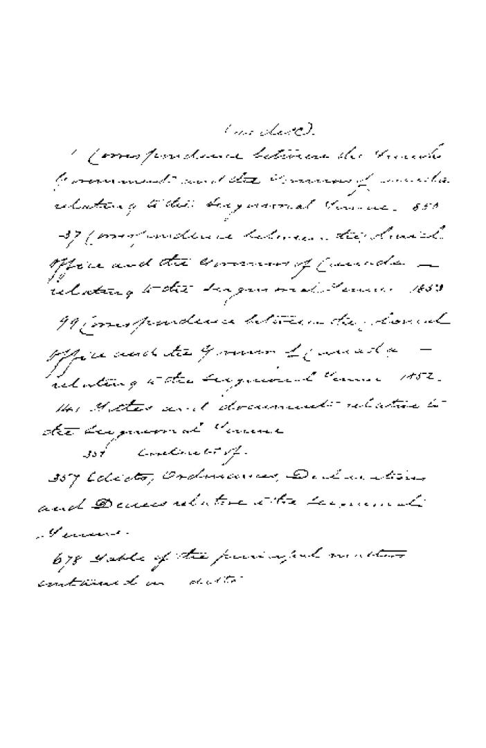 Correspondance entre le gouvernement français et les gouverneurs et intendants du Canada, relative à la tenure seigneuriale, demandée par une adresse de l'Assemblée législative, 1851