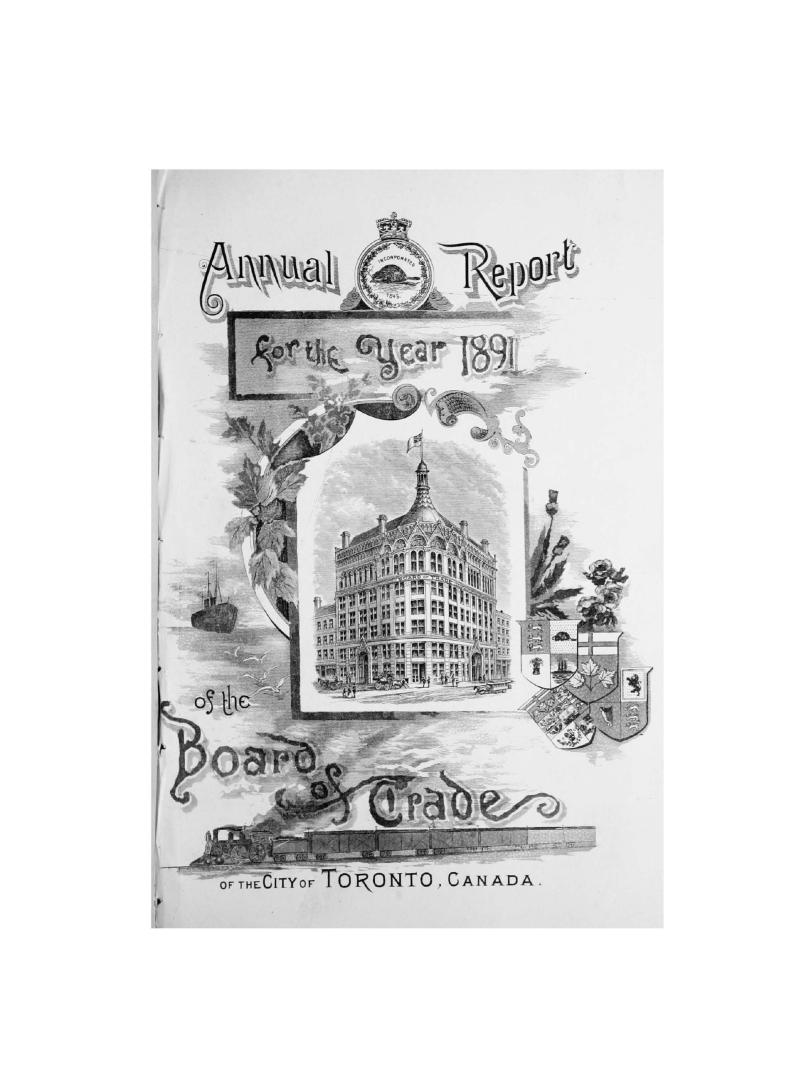 Reports of the president, treasurer and secretary of the Board of Trade of the City of Toronto, for the year