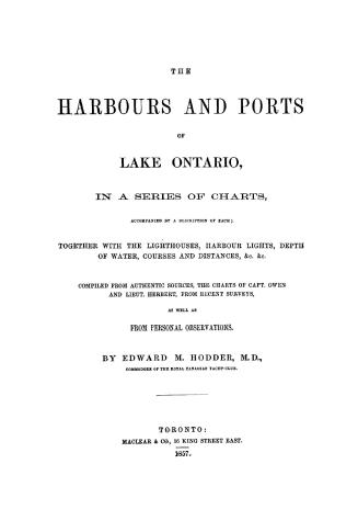 The harbours and ports of Lake Ontario