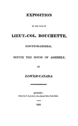 Exposition of the case of Lieut