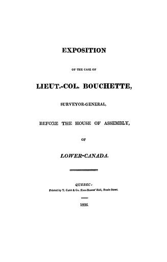 Exposition of the case of Lieut