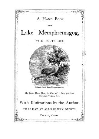 A hand book for Lake Memphremagog, with route list