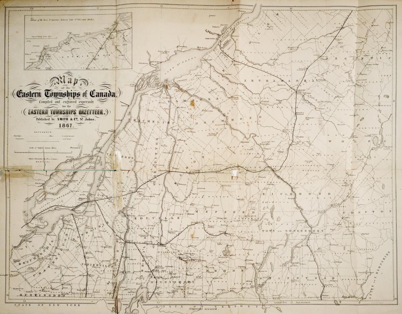 The Eastern townships gazetteer and general business directory and guide to the eastern townships of Canada containing also much useful information of a miscellaneous character