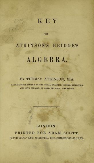 Key to Atkinson's Bridge's algebra